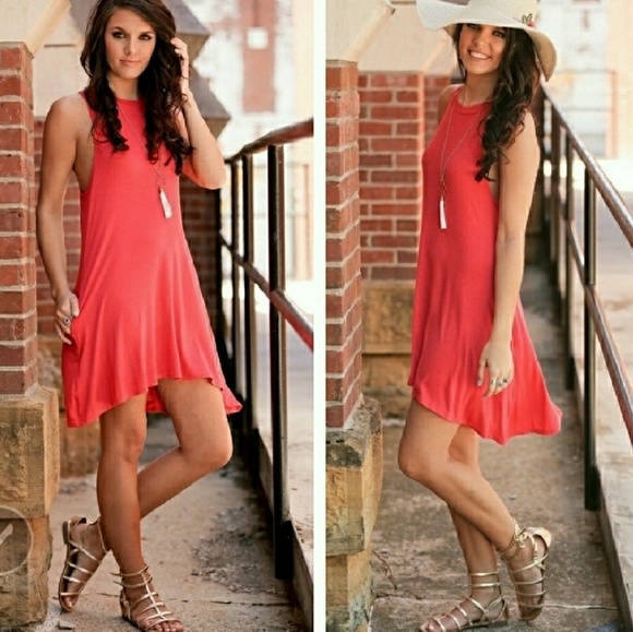 Infinity Raine Dresses & Skirts - 🌺NEW ARRIVAL🌺 Coral Summer Knit Tunic Dress